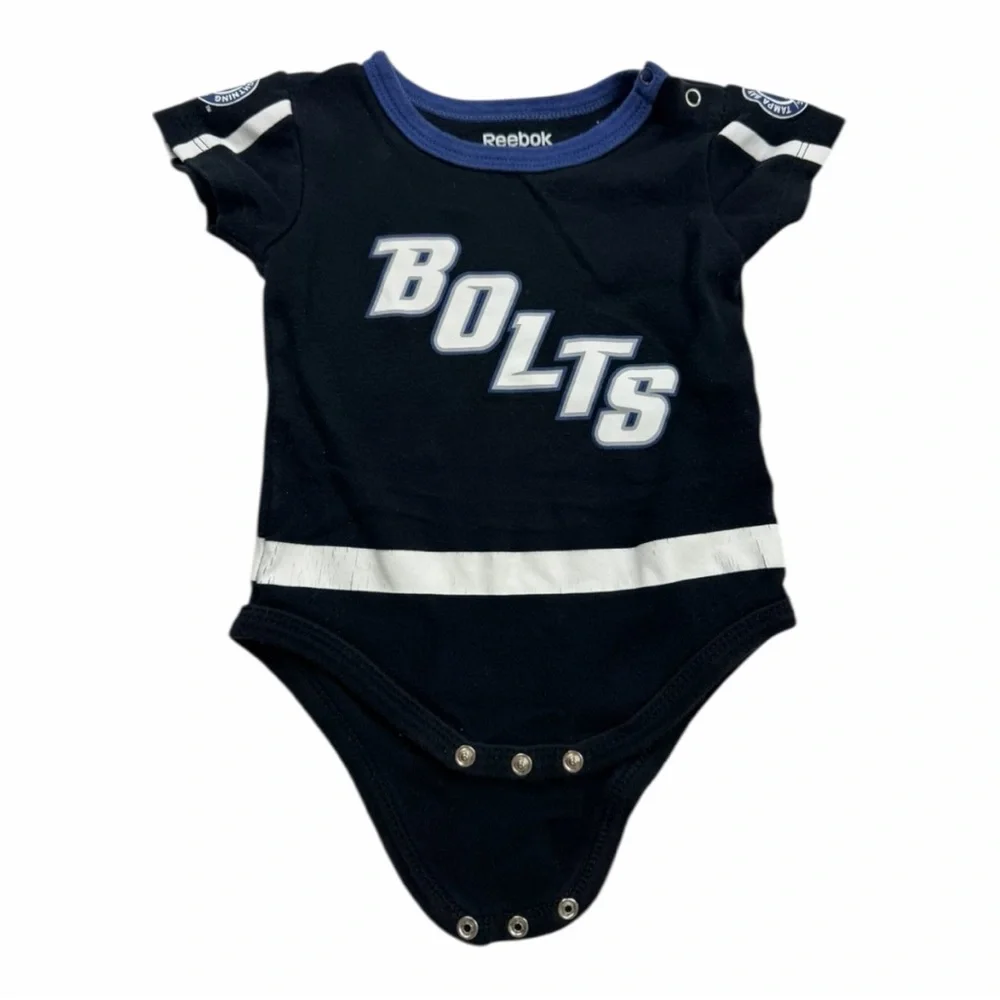 Tampa Bay Lightning Hockey Jersey Bolts Infant Onesie‎ 6-9 Months